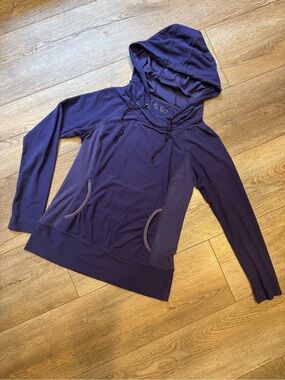Royal Robbins Long-Sleeve Purple Hooded Pullover Top